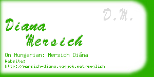 diana mersich business card