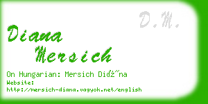 diana mersich business card